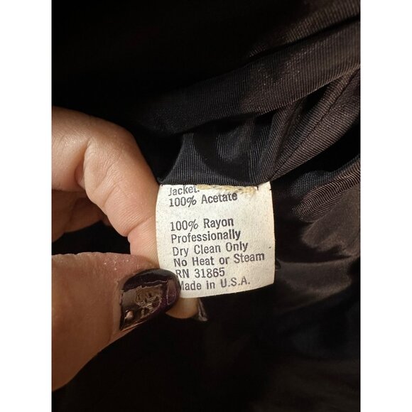 After Five By Julie Duroché Zebra Print Velvet Blazer Womens Size M - Picture 9 of 9